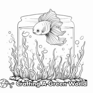 Betta Fish Coloring Pages - Free &amp; Printable!