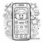 Interactive Cell Phone Coloring Pages for Kids 2