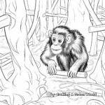 Interactive Chimpanzee Maze Coloring Pages 3