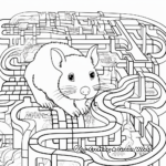 Interactive Chinchilla Maze Coloring Pages 3