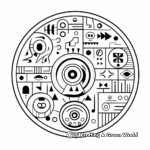 Interactive Circle Shape Coloring Pages 4