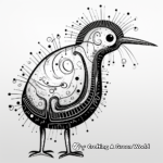 Interactive Connect-The-Dots Kiwi Bird Coloring Pages 4