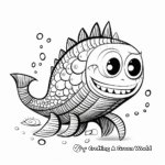 Interactive Digital Catfish Coloring Pages 3