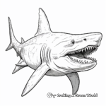 Interactive Facts and Coloring Megalodon Pages 3