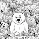 Interactive Find The Grizzly Bear Hidden Picture Coloring Pages 2