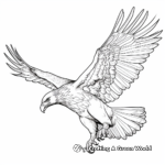 Interactive Flying Eagle with Prey Coloring Pages 3