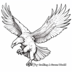 Interactive Flying Eagle with Prey Coloring Pages 4