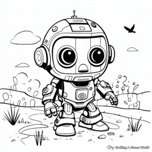 Interactive Game Blank Coloring Pages 4