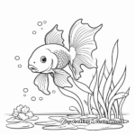 Interactive Goldfish Life Cycle Coloring Pages 2