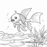 Interactive Goldfish Life Cycle Coloring Pages 3