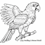 Interactive Label-The-Macaw Parts Coloring Pages 3
