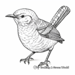 Interactive Northern House Wren Coloring Pages 4