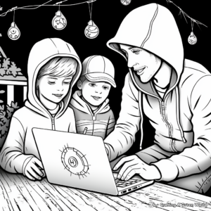 Interactive Online Safety with Stranger Danger Coloring Page 4