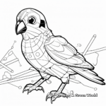 Interactive Parakeet Coloring Pages for Children 4