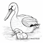 Interactive Pelican and Baby Coloring Pages 3