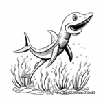Interactive Plesiosaurus Coloring Pages 4