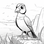 Interactive Puffin Habitat Coloring Pages 4