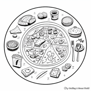 Interactive Seder Plate Coloring Pages 1