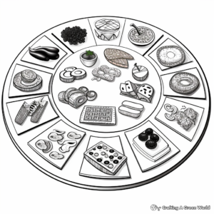 Interactive Seder Plate Coloring Pages 2
