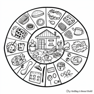 Interactive Seder Plate Coloring Pages 3