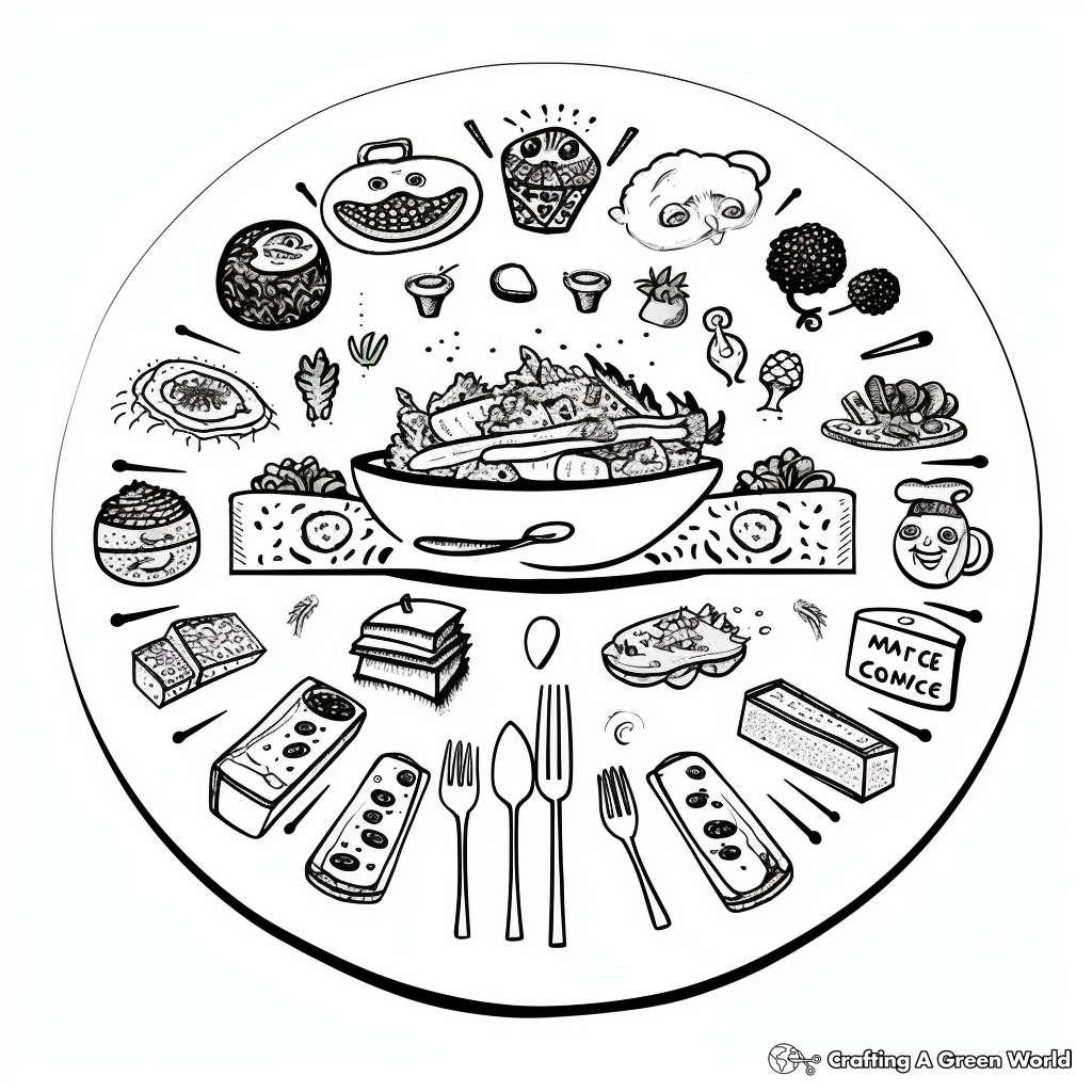 Interactive Seder Plate Coloring Pages 4