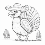 Interactive South Mexican Turkey Coloring Sheets 4