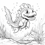 Interactive Spot the Dragon Fish Coloring Pages 3