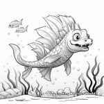 Interactive Spot the Dragon Fish Coloring Pages 4