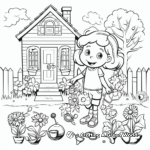 Interactive Spring Word Search Coloring Pages 4