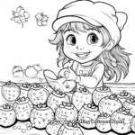 Interactive Strawberry Counting Coloring Pages 4