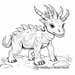 Interactive Styracosaurus Coloring Pages for Kids 2