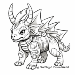 Interactive Styracosaurus Coloring Pages for Kids 3