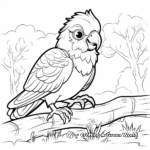 Interactive Sun Conure Parrot Coloring Pages 3
