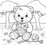 Interactive Teddy Bear Picnic Coloring Pages 1