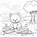 Interactive Teddy Bear Picnic Coloring Pages 3