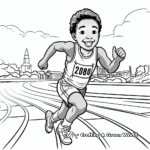 Interactive Track and Field Coloring Pages 4