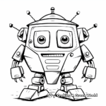 Interactive Trapezoid-Robot Coloring Pages 3