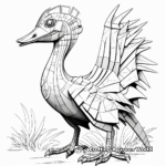Interactive Troodon Dinosaur Puzzle Coloring Pages 2