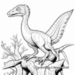 Interactive Troodon Dinosaur Puzzle Coloring Pages 3