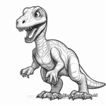 Interactive Velociraptor Coloring Pages for Interactivity 1