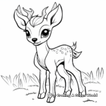 Interesting Deerling In The Forest Coloring Pages 1
