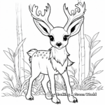 Interesting Deerling In The Forest Coloring Pages 3