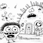 Interesting Germs in Environment Coloring Pages 1