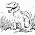 Interesting Iguanodon Herbivore Coloring Pages 2