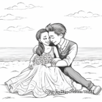 Intimate Beach Wedding Coloring Pages 2