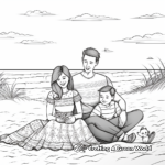 Intimate Beach Wedding Coloring Pages 4