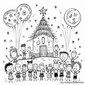 Intricate 100th Day of School Party Coloring Sheets 4