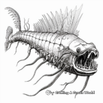 Intricate Abyssal Catfish Coloring Pages 1