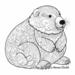 Intricate Adult Beaver Coloring Pages 1