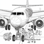 Intricate Airplane Mechanics Coloring Pages 4